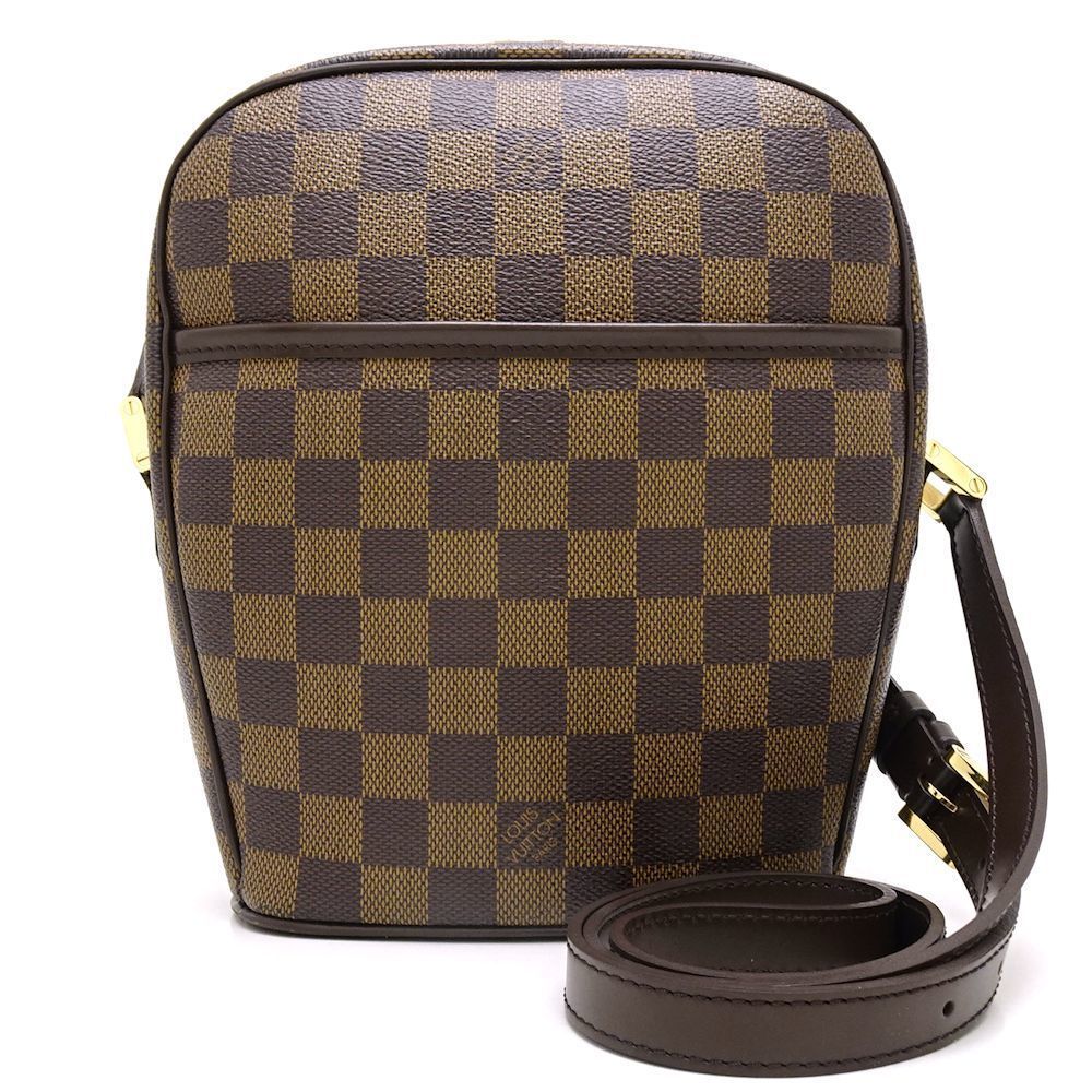Louis Vuitton Damier Ipanema PM Ebene Shoulder brown
